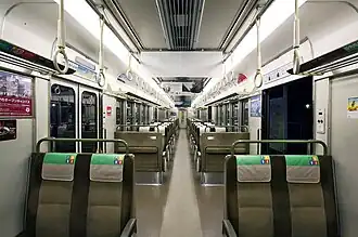 Intérieur d'une voiture non rénovée