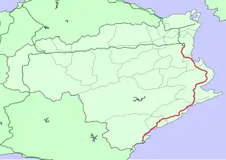 Voir la carte de la ligne.