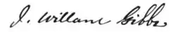 signature de Willard Gibbs