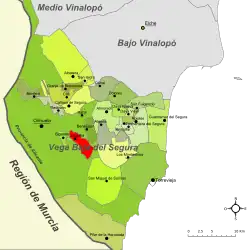 dans la comarque de la Vega Baja del Segura.