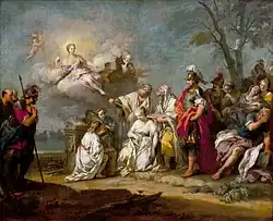 tableau représentant le sacrifice d’Iphigénie