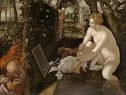 Le Tintoret 1555, Suzanne et les Vieillards - Vienne Kuntshistorisches Museum