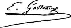 signature de Jacques-Édouard Gatteaux