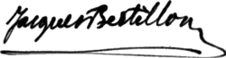 signature de Jacques Bertillon