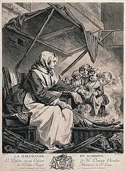 La marchande de marronsd'après Jean-Baptiste Greuze
