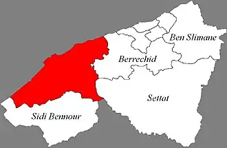 Carte de la circonscription.