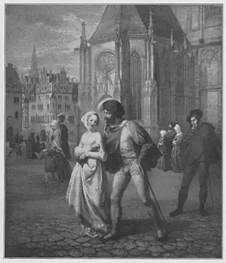 Gustav Heinrich Naecke : Faust et Gretchen, 1830