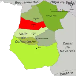 dans la comarque du Valle de Cofrentes.