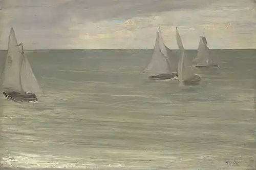 Trouville (Grey and Green, the Silver Sea (Gris et vert, La Mer argentée),Art Institute of Chicago.