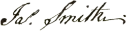 signature de James Smith (délégué)