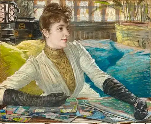 James Tissot, Portrait de Mathilde Sée, vers 1885.
