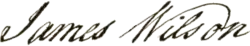 signature de James Wilson (juge)