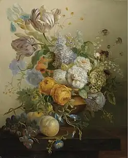 Nature morte aux fleurs et aux fruits (1790).