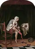 Jeune femme à sa toilette, Jan Steen