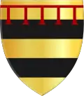 Armoiries selon l'Armorial de Bavière, le sceau de l'évêque ne montrent pas ces armoiries, mais la croix d'Utrecht, avec les armoiries de Diest comme écu central.