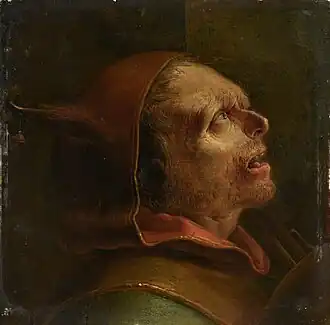 Tête de fou, vue de profil