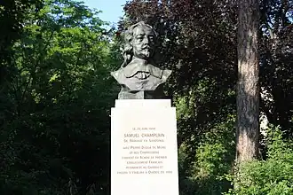 Buste de Samuel Champlain.