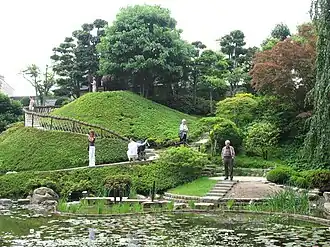Le jardin japonais moderne.