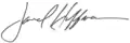 Signature de Jared Huffman