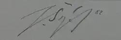 signature de Jaroslav Šerých