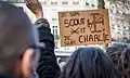 Manifestation du 11 janvier 2015 à Paris : « Je suis scout et je suis Charlie ».