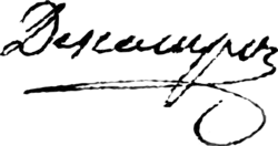 signature de Jean-Baptiste Descamps