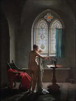 La Salle de bain gothique (1810), château-musée de Dieppe.