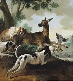 Jean-Baptiste Oudry, Chasse au chevreuil, 1725.