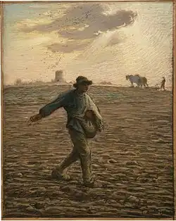 Le Semeur, 1865, Pastel et crayon de bois sur papier, 1865, 47 x 37.5&nbsp;cm, Clark Art Institute