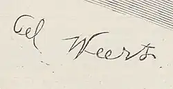signature de Jean-Joseph Weerts