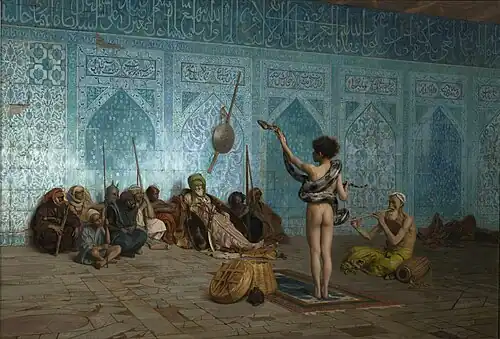Jean-Léon Gérôme, Le Charmeur de serpent, 1879, huile sur toile