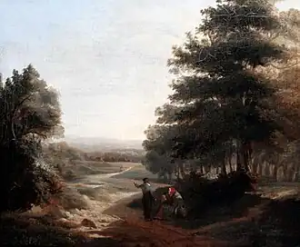 Personnages dans un paysage (1838-1842).