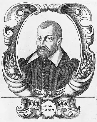 Gravure ancienne du buste d'un homme.