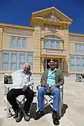 Jean Paul Belmondo et Charles Gérard à l'Eden, fin juin 2017