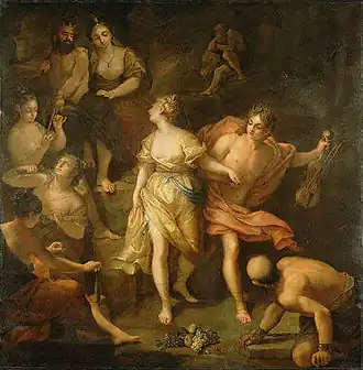 Orphée et Eurydice (Jean Raoux, 1709).