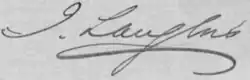 signature de Jean Langlois (homme politique)