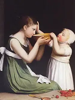 Un déjeuner d'enfants, Salon de 1800, collection privée