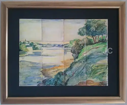 La Loire à la Chapelle Saint-Mesmin (céramique).