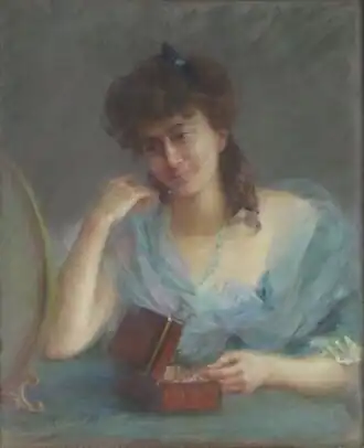 Femme aux bijoux, non daté.