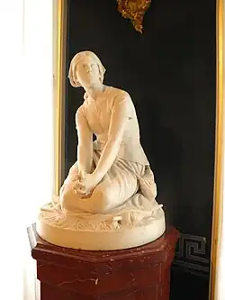 Jeanne d'Arc écoutant ses voix, marbre, Henri Chapu (1873)