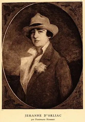 Portrait de Jehanne d'Orliac.