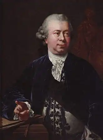 Jens Juel, Portrait de Jacques-François-Joseph Saly, 1772, huile sur toile, 82&nbsp;x 67&nbsp;cm.