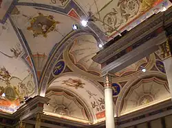 Alcôve pompéienne du palais Rococo Pianetti.