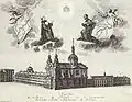 L'église et le collège jésuite en 1753