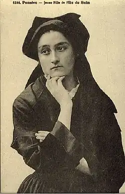 Coiffe de l’île de Sein, telle que portée au quotidien XXe&nbsp;siècle.