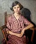 Jeune fille en robe à pois, 1923