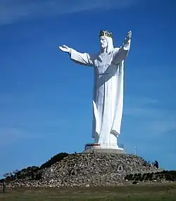 La statue du Christ-Roi à Świebodzin (2010).