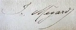 signature de Joseph Mégard