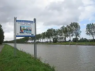 Canal de la dérivation de la Haute Colme.