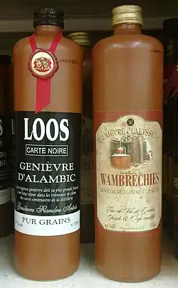 Genièvre Carte Noire de Loos et Claeyssens de Wambrechies.